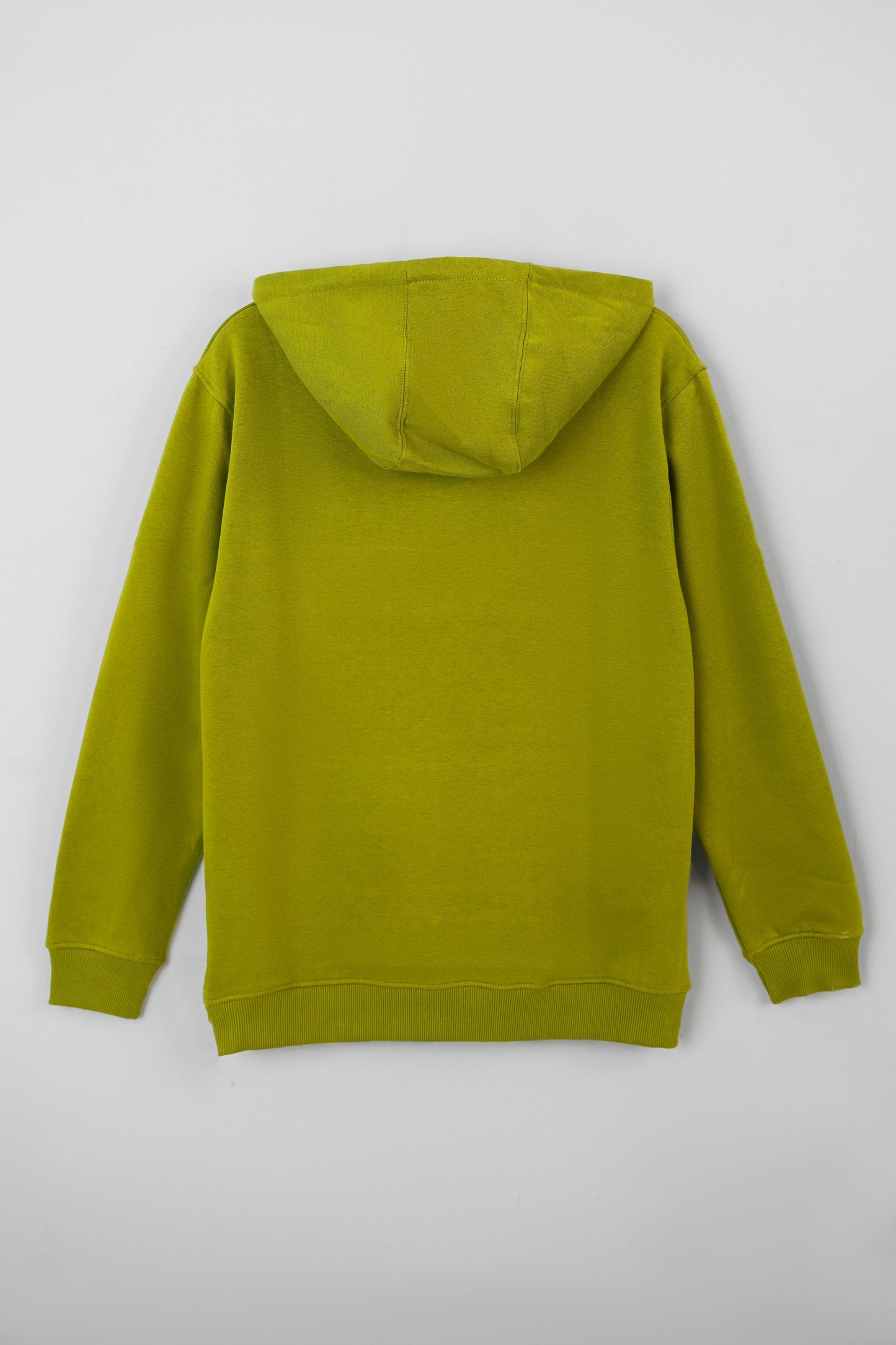 Men Regular Fit Hoodie – Olive Green