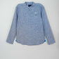 Men's Casual Woven Shirt- Light Blue