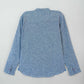 Men's Casual Woven Shirt- Light Blue