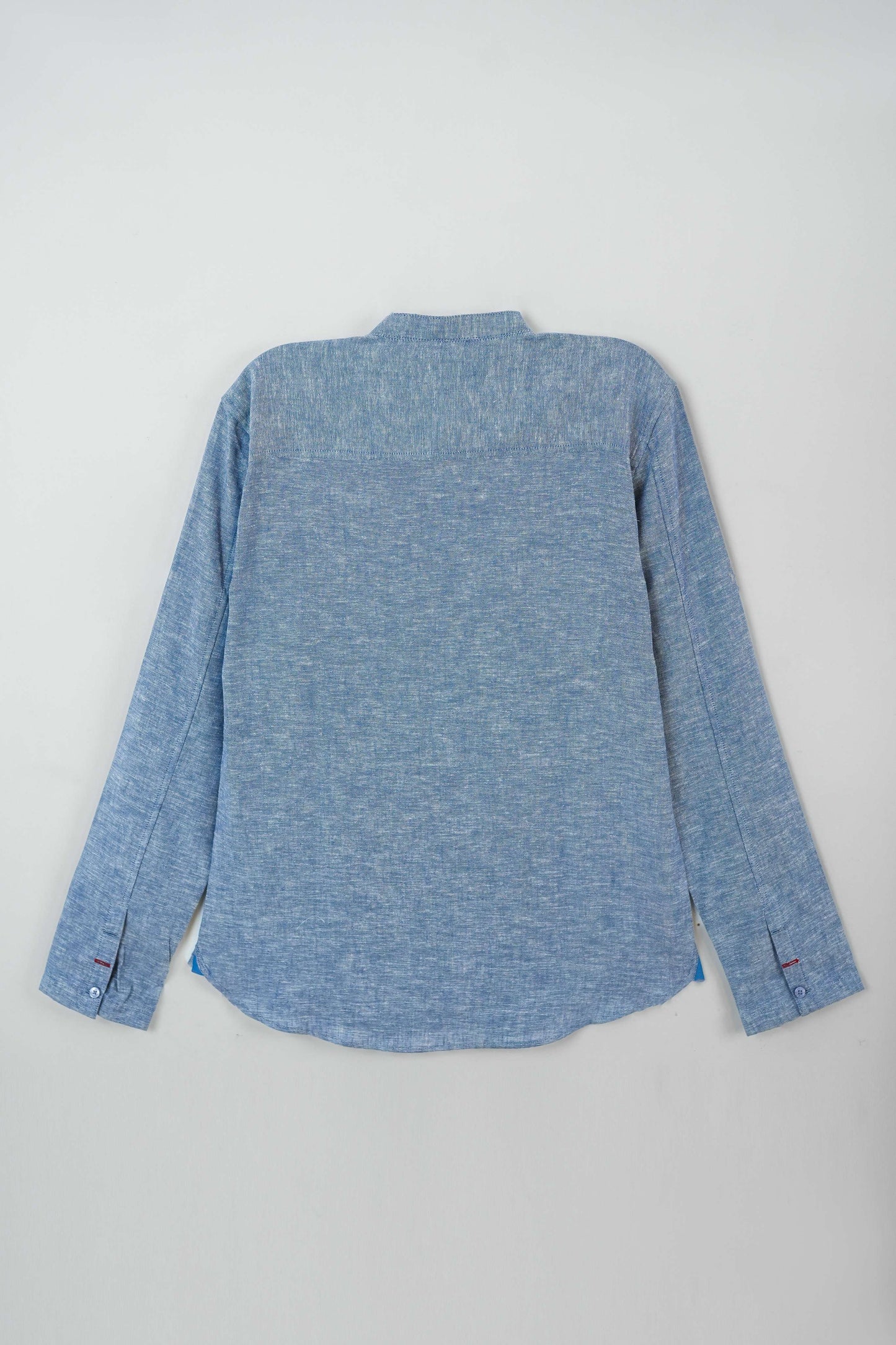 Men's Casual Woven Shirt- Light Blue