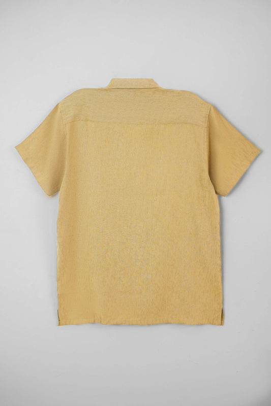 Men's Casual Resort Collar Shirt - Khaki