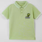 Little Boys' Pique Polo Shirt - Lime Cream
