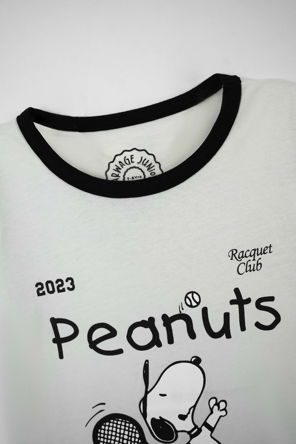 Junior Girls' Polyester T Shirt - Bone White