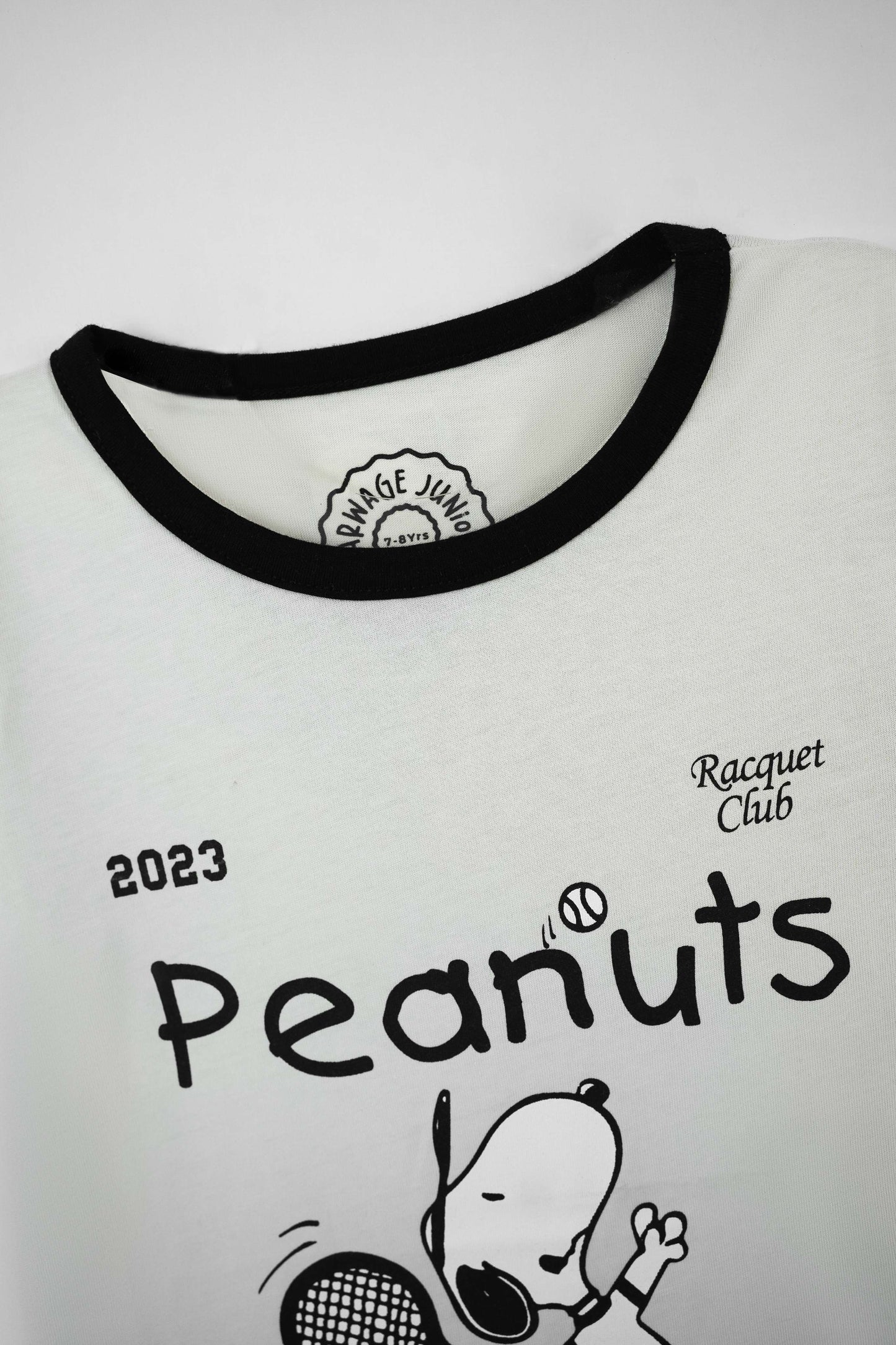 Junior Girls' Polyester T Shirt - Bone White