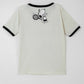 Junior Girls' Polyester T Shirt - Bone White