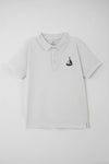 Junior Boys' Regular Fit Cotton Polo Shirt - Optic White