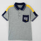 Little Boys' Jersey Polo Shirt - Haider Grey