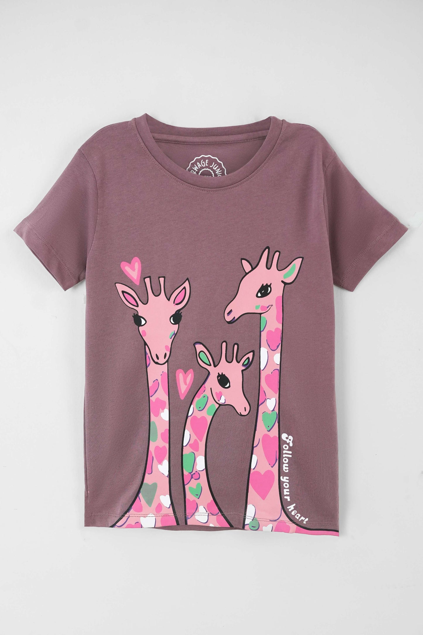 Little Girls' Graphic Tee - Deep Taupe