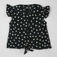 Little Girls' Peter Pan Collar Shirt - Black