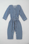 Little Girls' Polyester Jumpsuit -  Blue