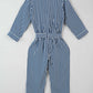 Little Girls' Polyester Jumpsuit -  Blue