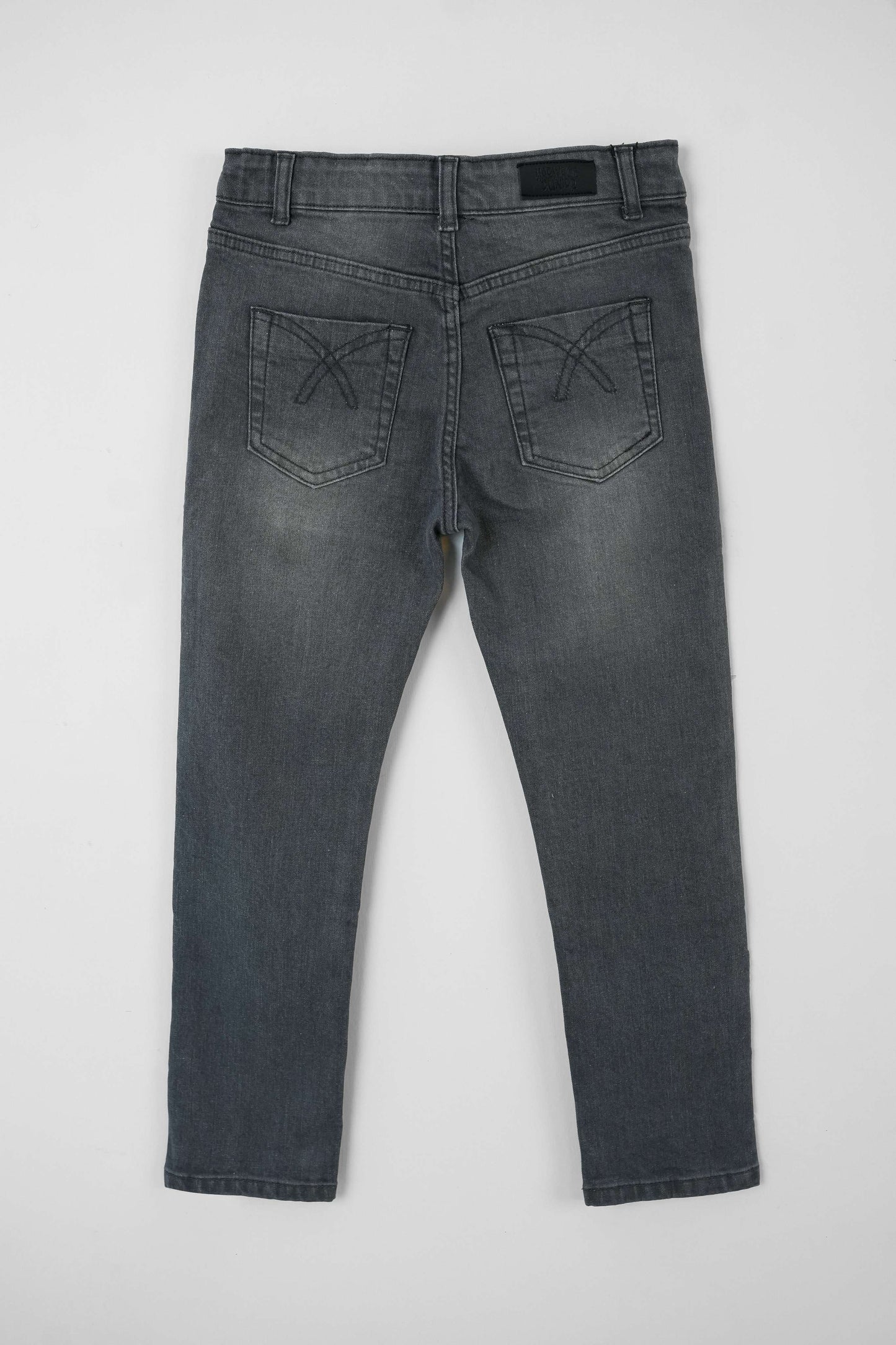 Boys' Straight Fit Denim Jeans- Grey