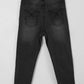 Girls' Straight Fit Denim Jeans -  black