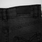 Girls' Straight Fit Denim Jeans -  black
