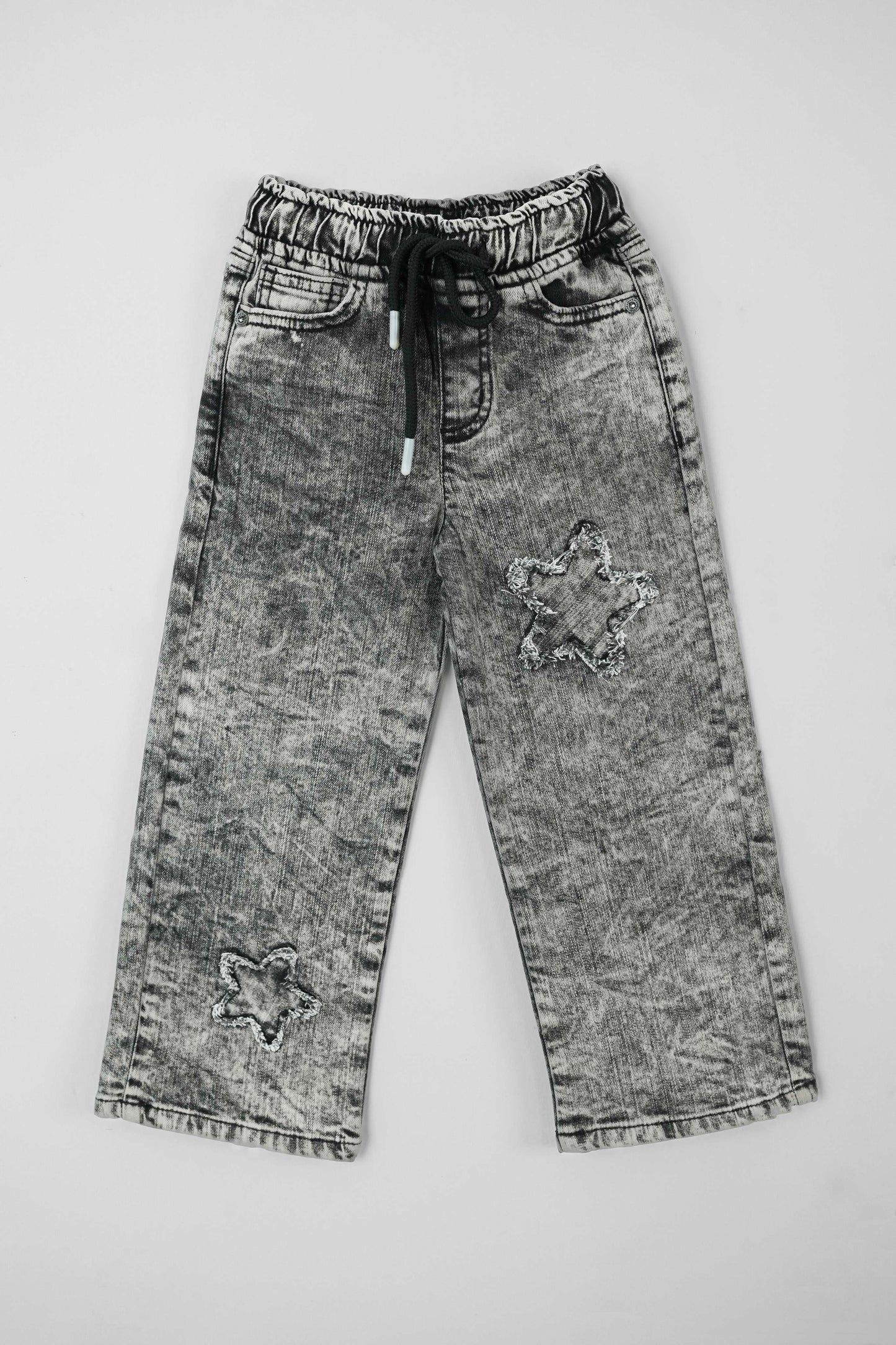 Little Girls' Straight Fit Denim Jeans - Grey