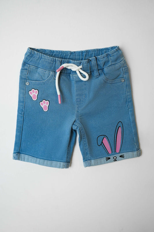 Little Girls' Straight Fit Denim Jeans - Light Blue