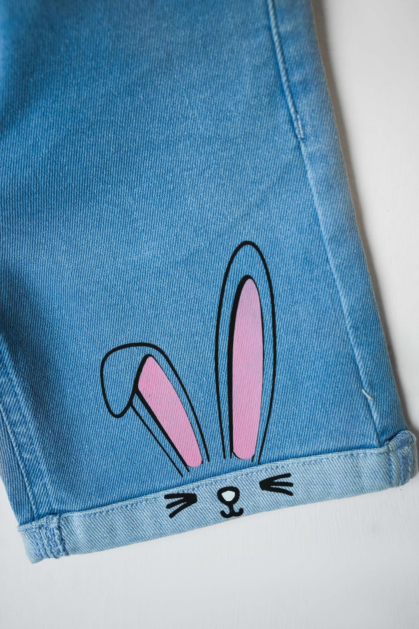 Little Girls' Straight Fit Denim Jeans - Light Blue