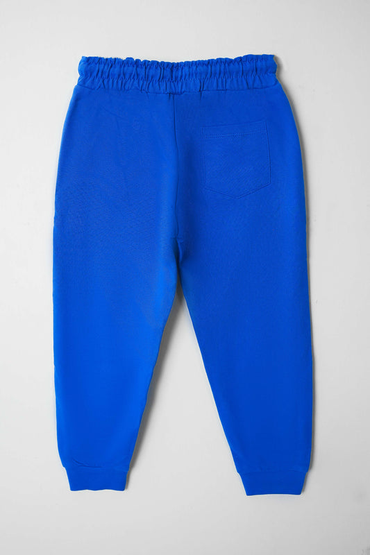 Little Boys' Terry Fleece Trousers -  Lapis Blue