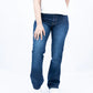 Dark blue flared jeans