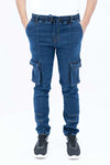 Men’s dark blue jogger jeans