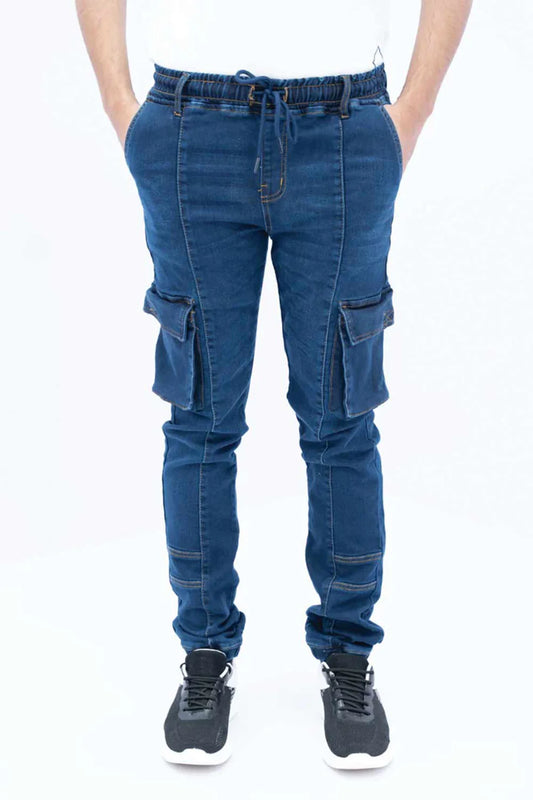 Men’s dark blue jogger jeans