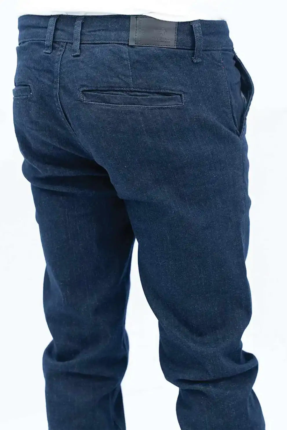 Dark blue slim chino jeans