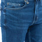 Dark blue slim fit denim jeans
