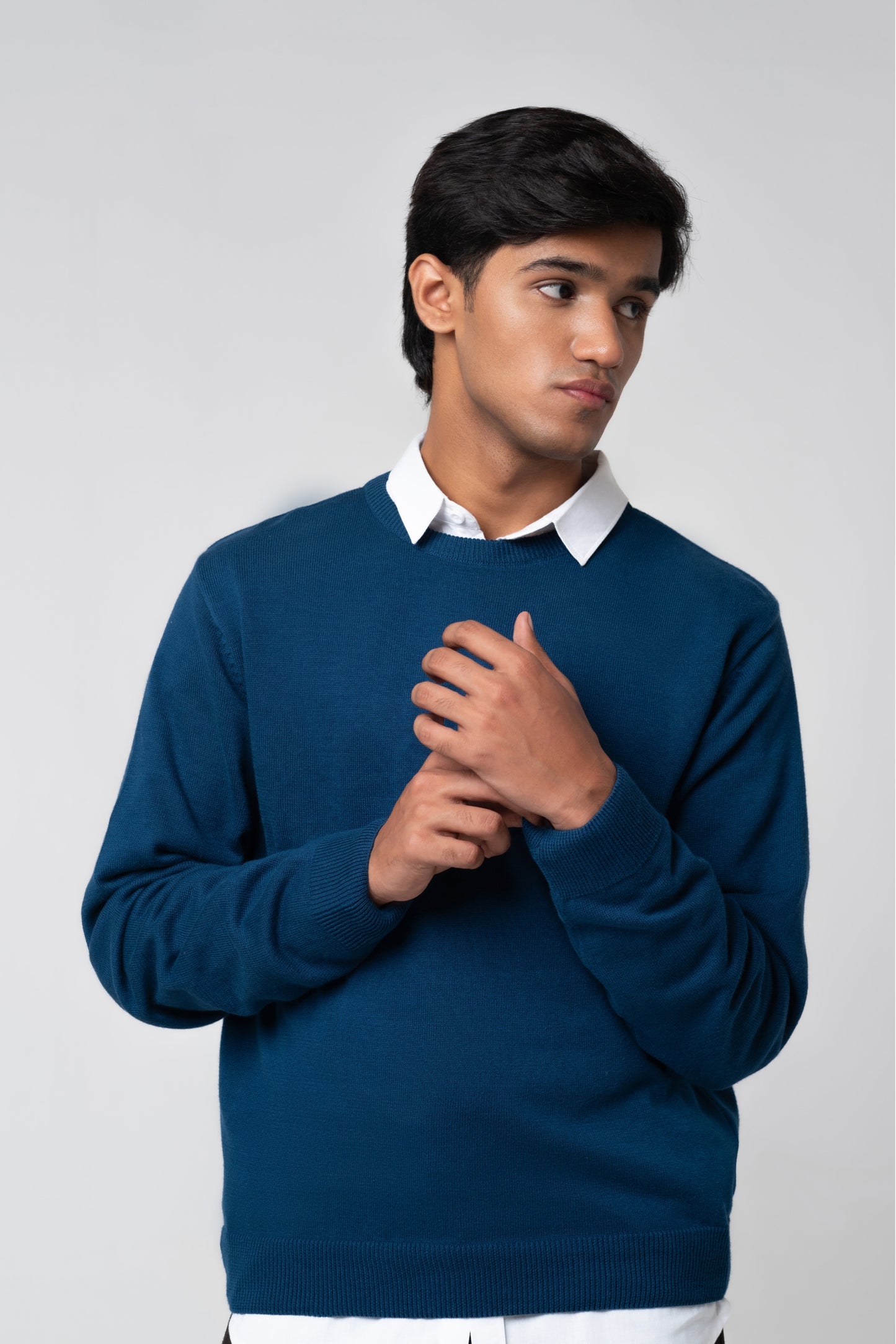 Men’s Crew Neck Sweater - Navy