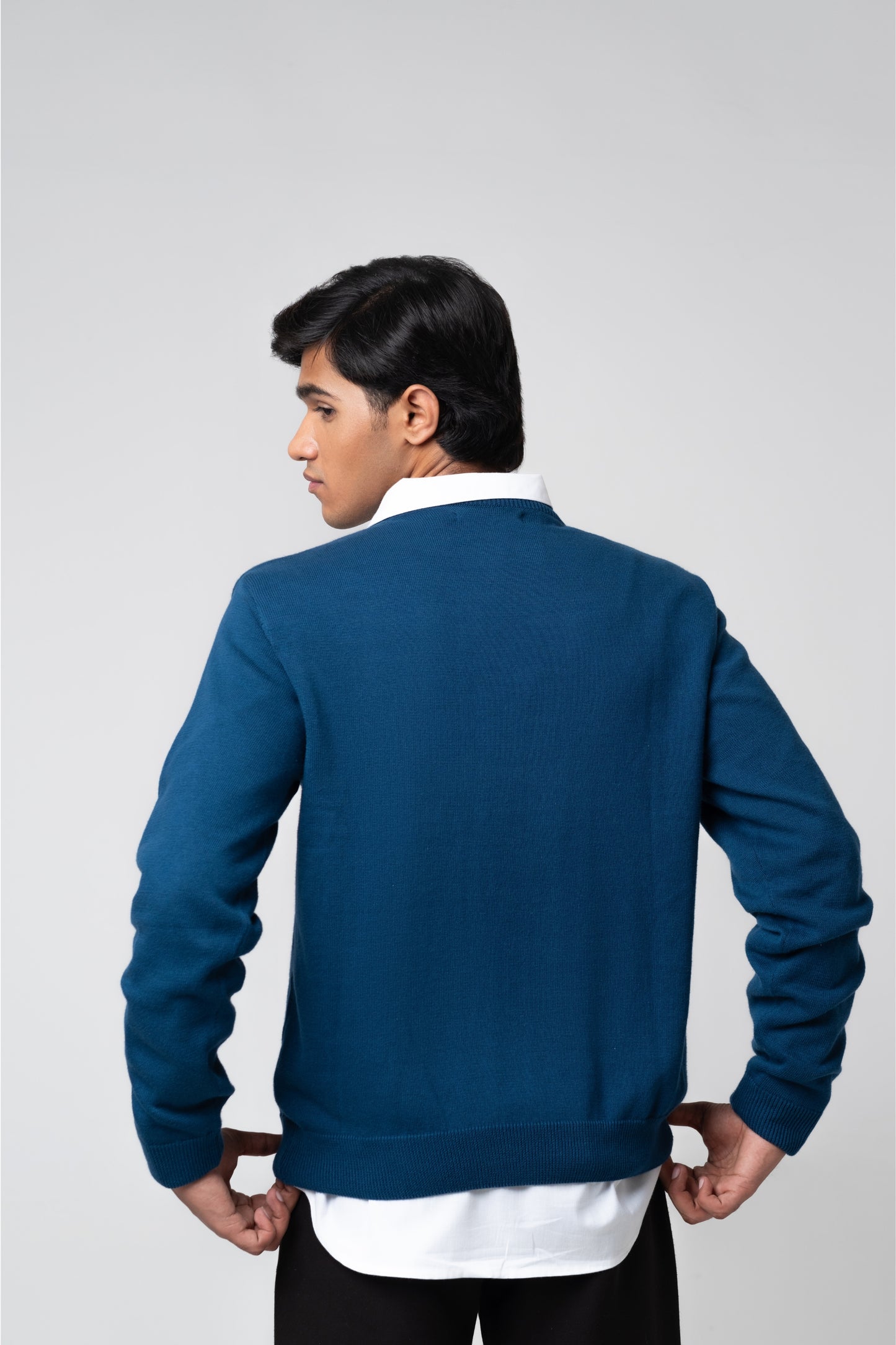 Men’s Crew Neck Sweater - Navy