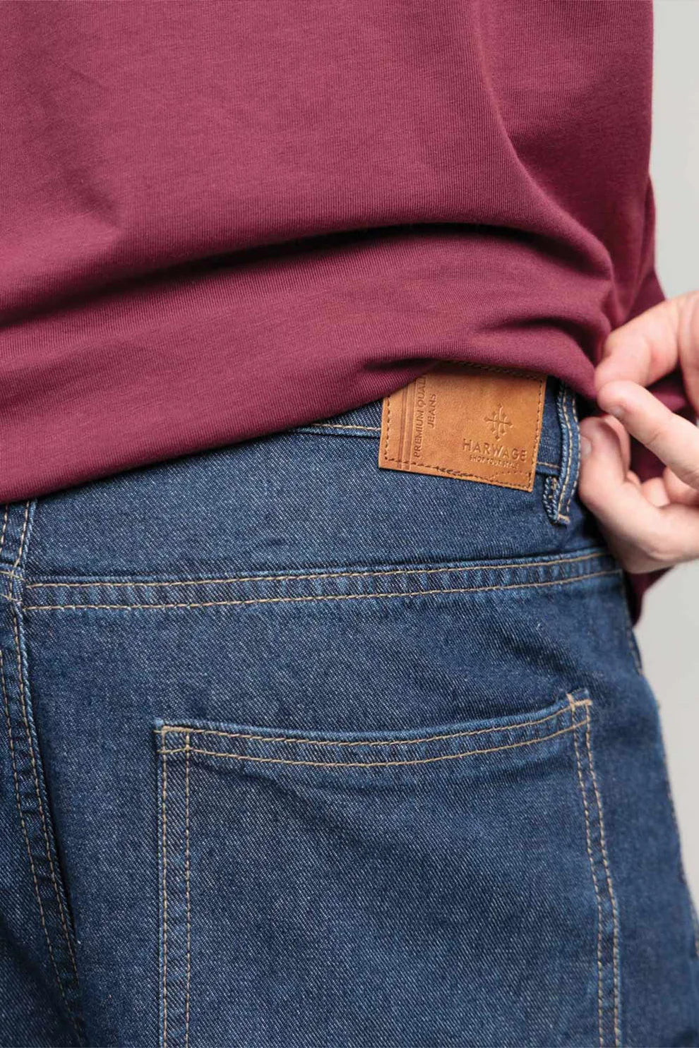 Skater fit cargo denim jeans