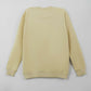 Rear flat-lay view of Cream Regular Fit Sweatshirt on light background