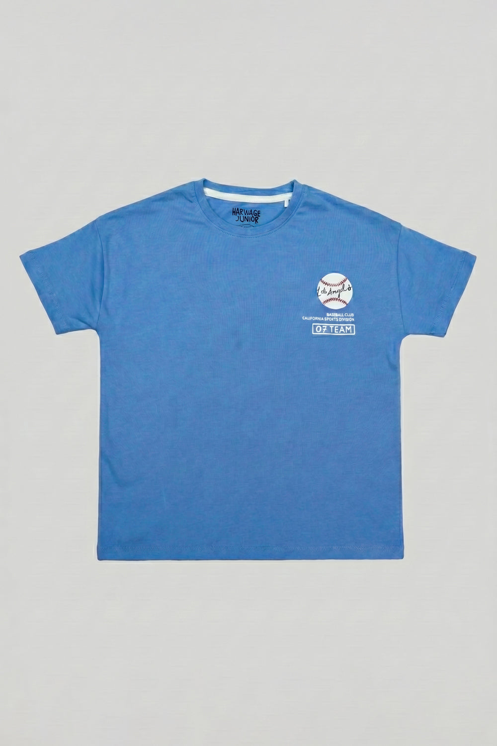 Junior Kids Pack of Two T-Shirt – Sky blue and beige