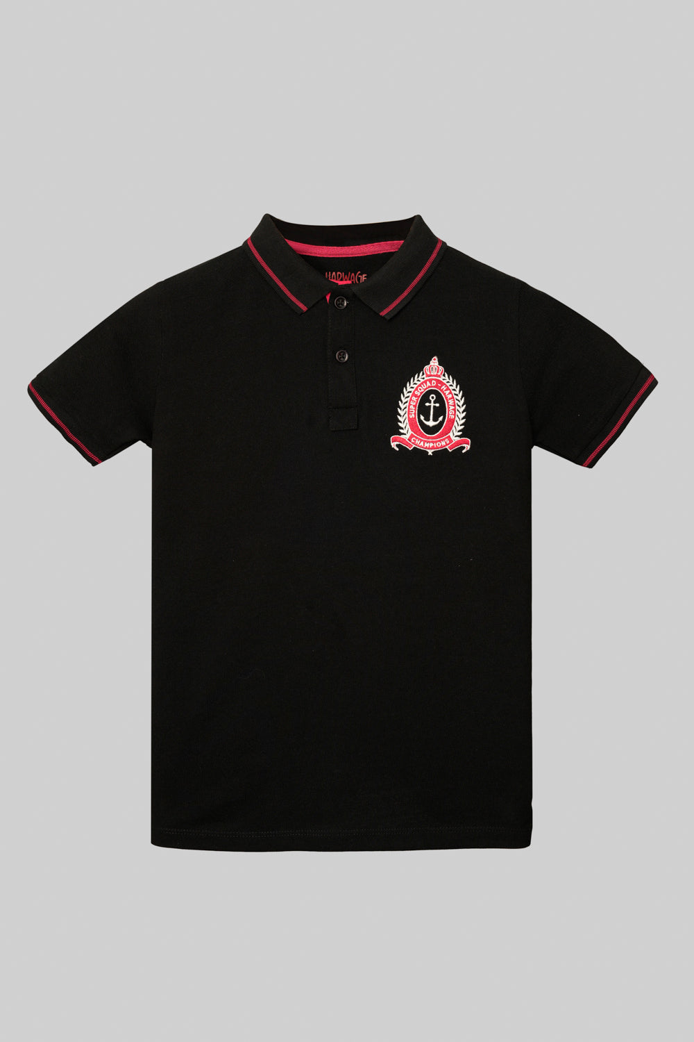 Junior Kids Boys Tee- Jet Black