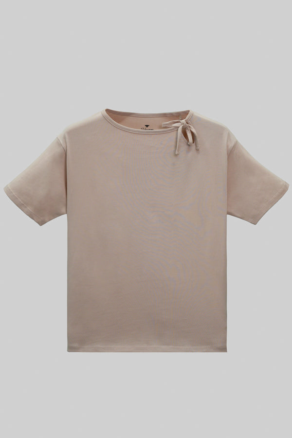 Women  Plain T- Shirt- Rose Dust