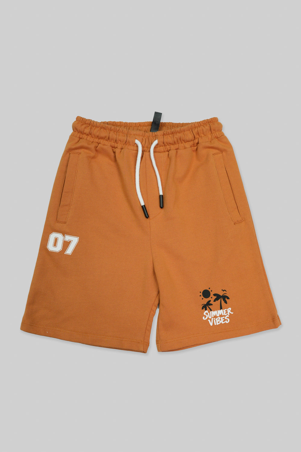 Junior Kids Boys knit Wear Short - Golden Ochre