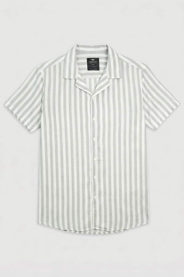 Men Resort Collar Shirt - Mint Green