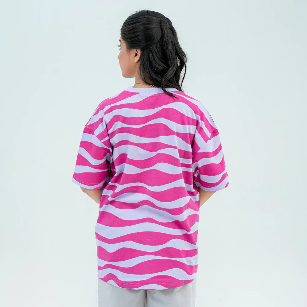 Women Graphic Oversized T-Shirt – 2 Colors - Harwage