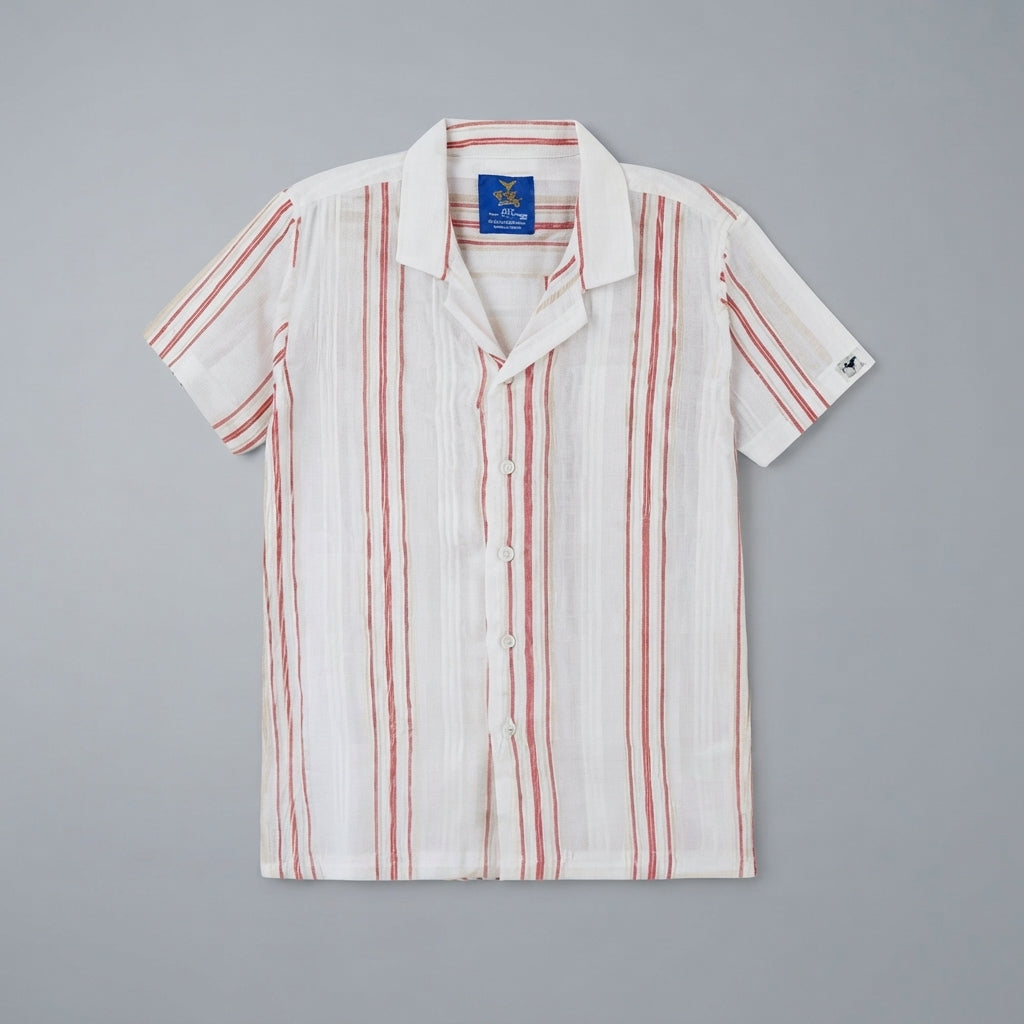 Boys' Resort Collar Shirt - white