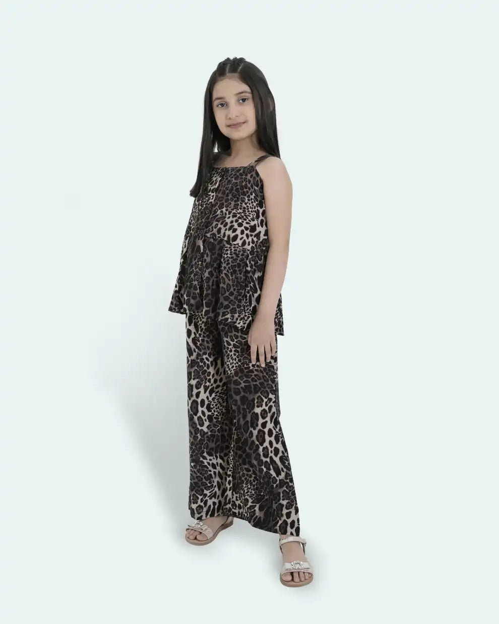 Girls’ Leopard Print Co-Ord Set