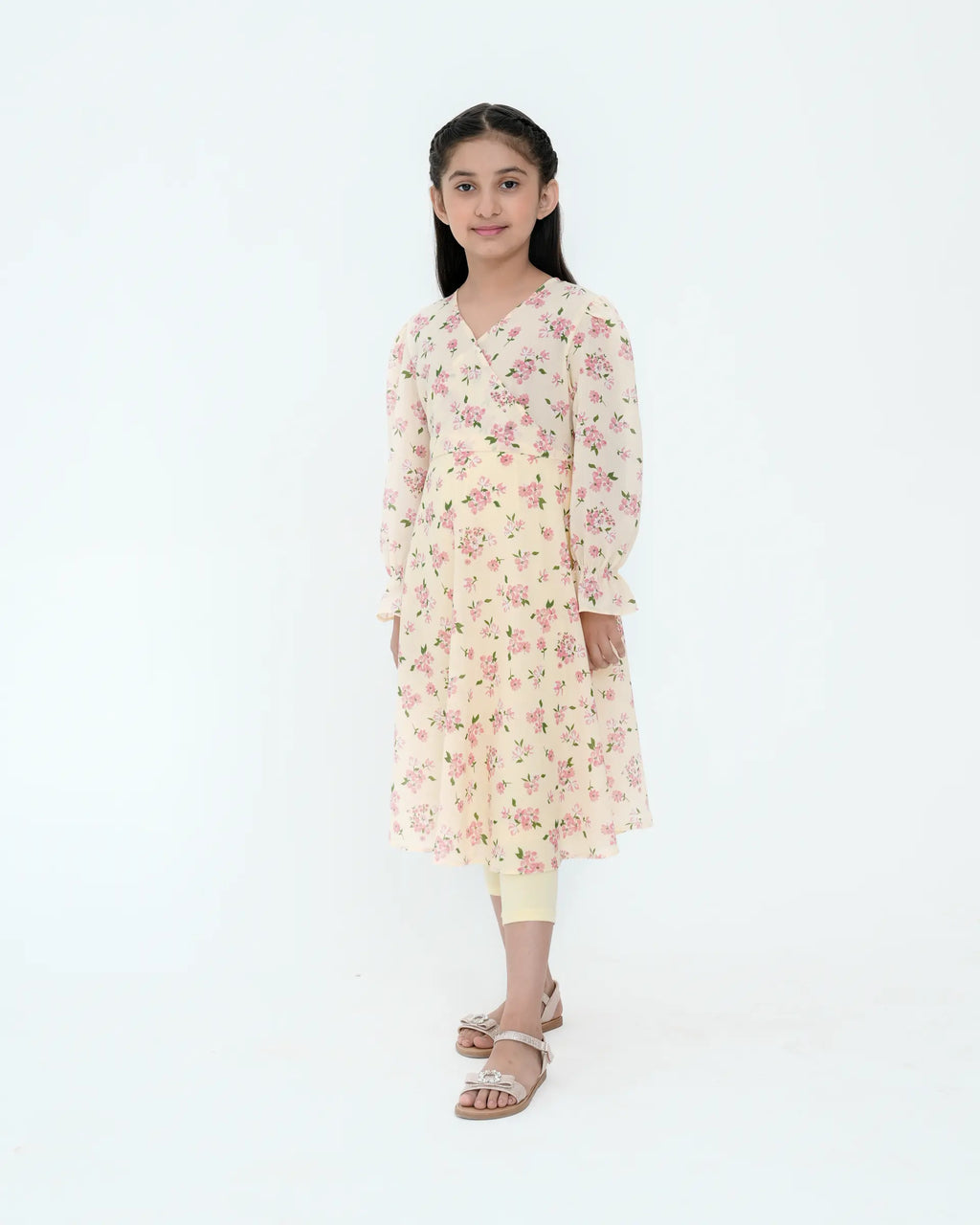 Girls’ Peach Maxi Dress