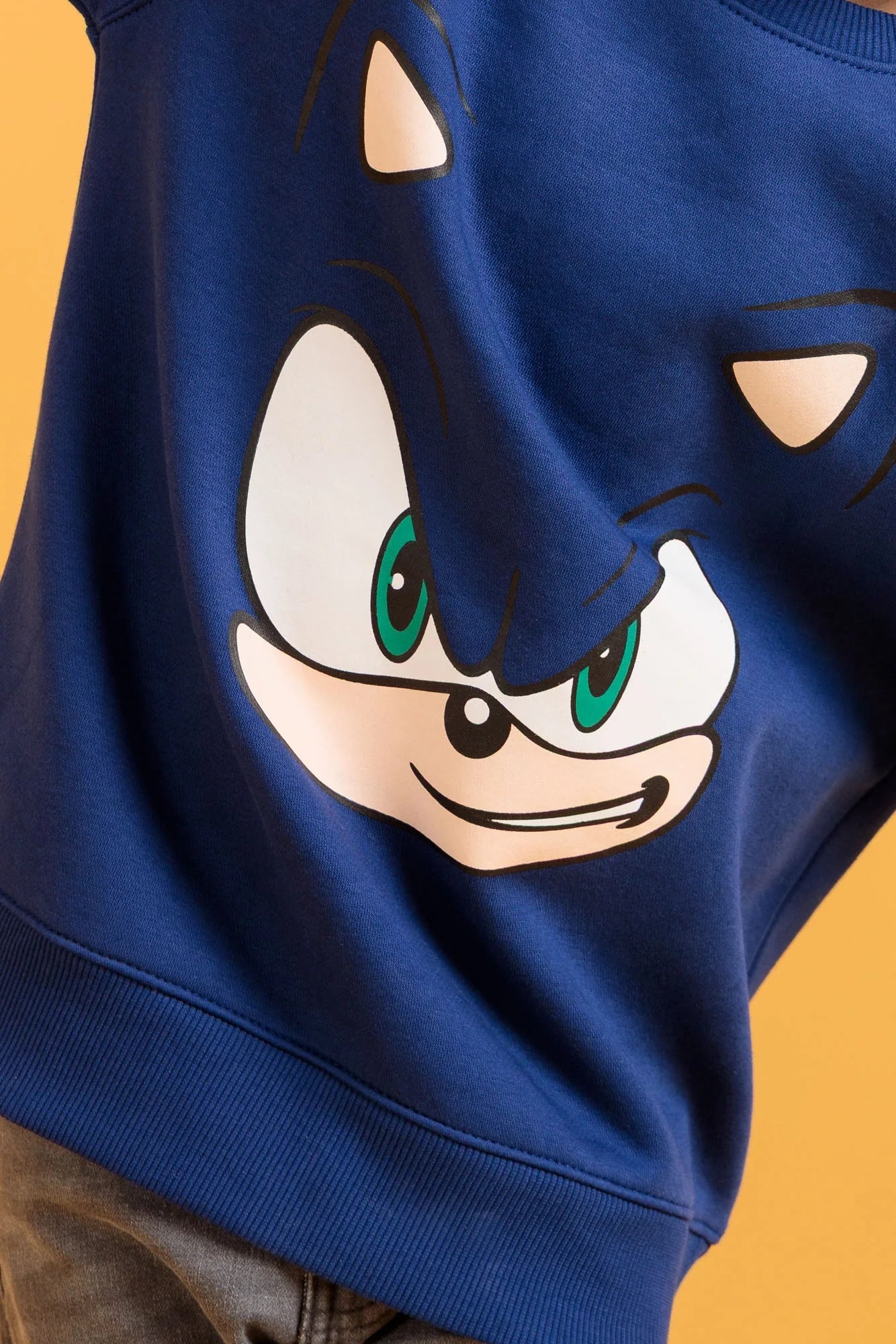 Graphic print design on junior boys' sweatshirt