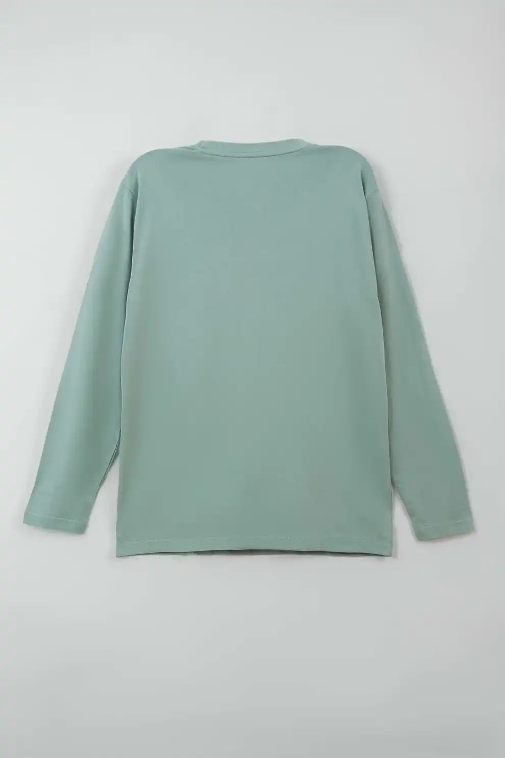 Green long-sleeve shirt