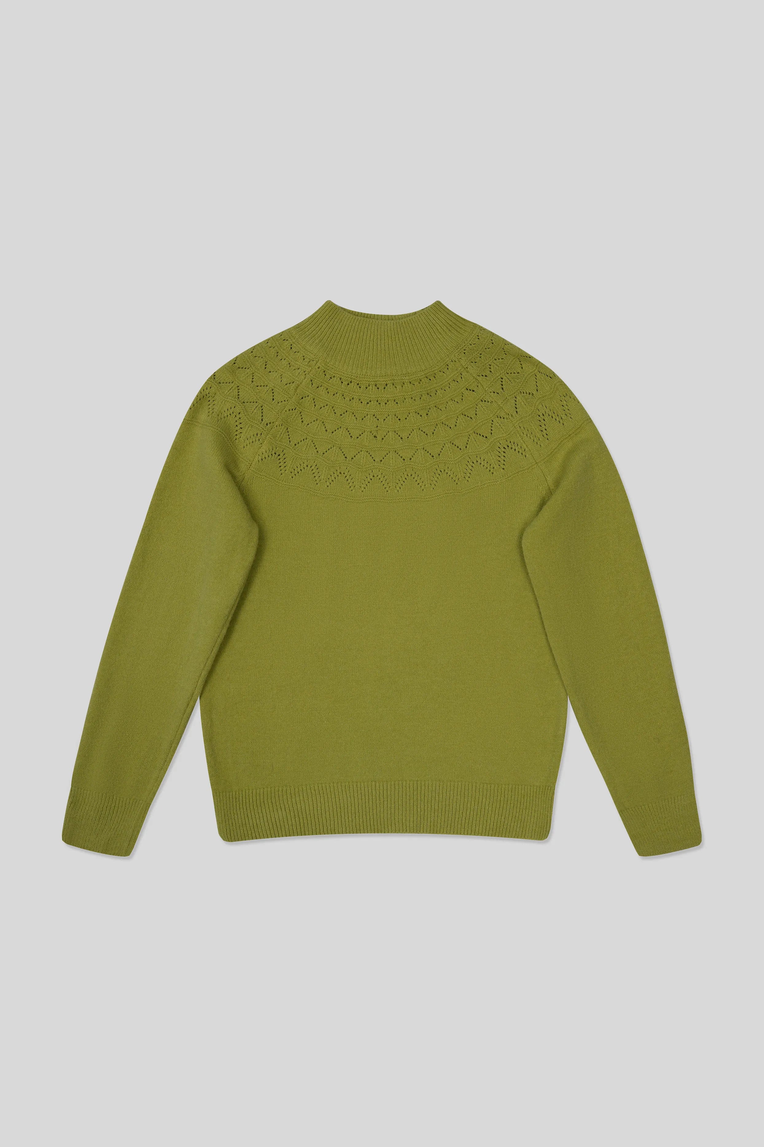 Parrot green women cardigan with smooth knit design