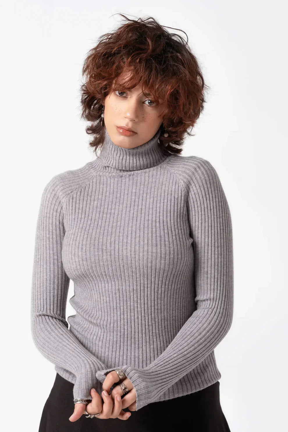 Womens Grey Cardigan