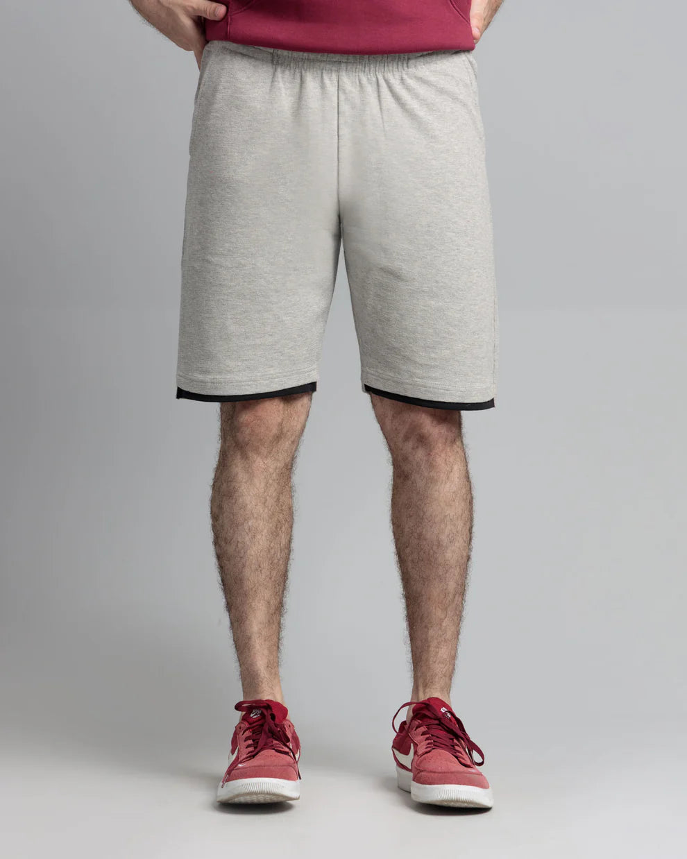 Men’s Haider Grey 100% Cotton Shorts