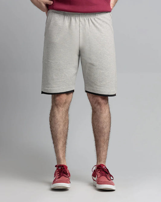 Men’s Haider Grey 100% Cotton Shorts