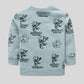 Haider grey sweatshirt with black graphics