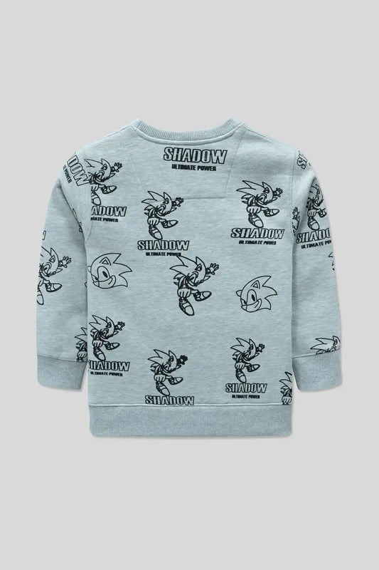 Haider grey sweatshirt with black graphics