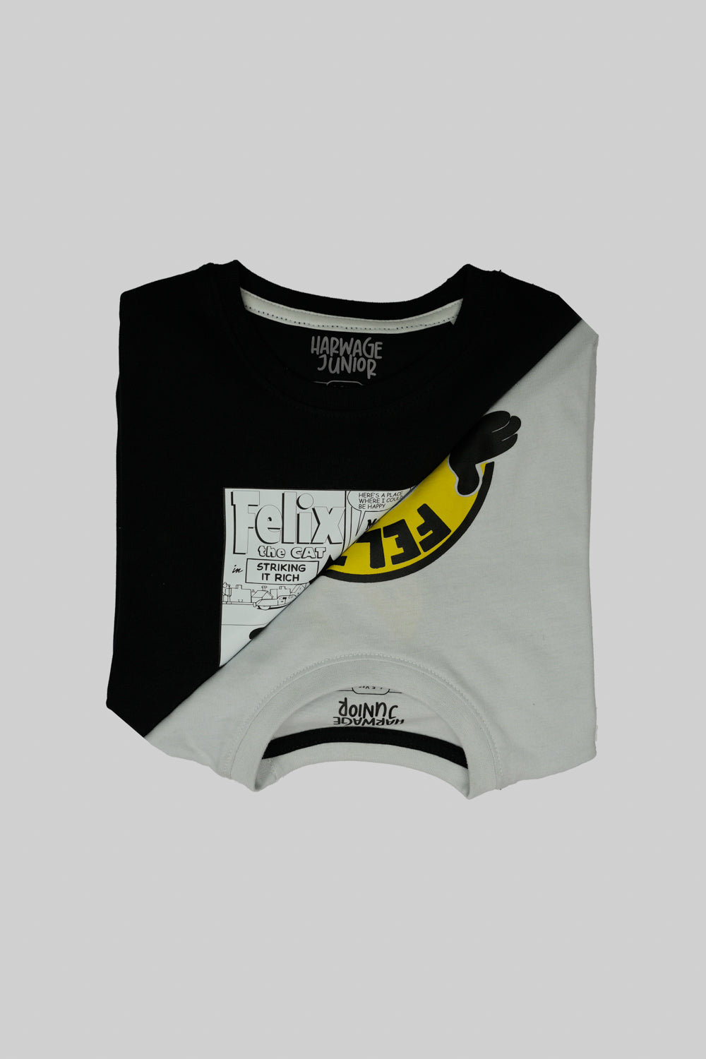 Classic Little Boys T-shirt – Blk & Bit Of Blue