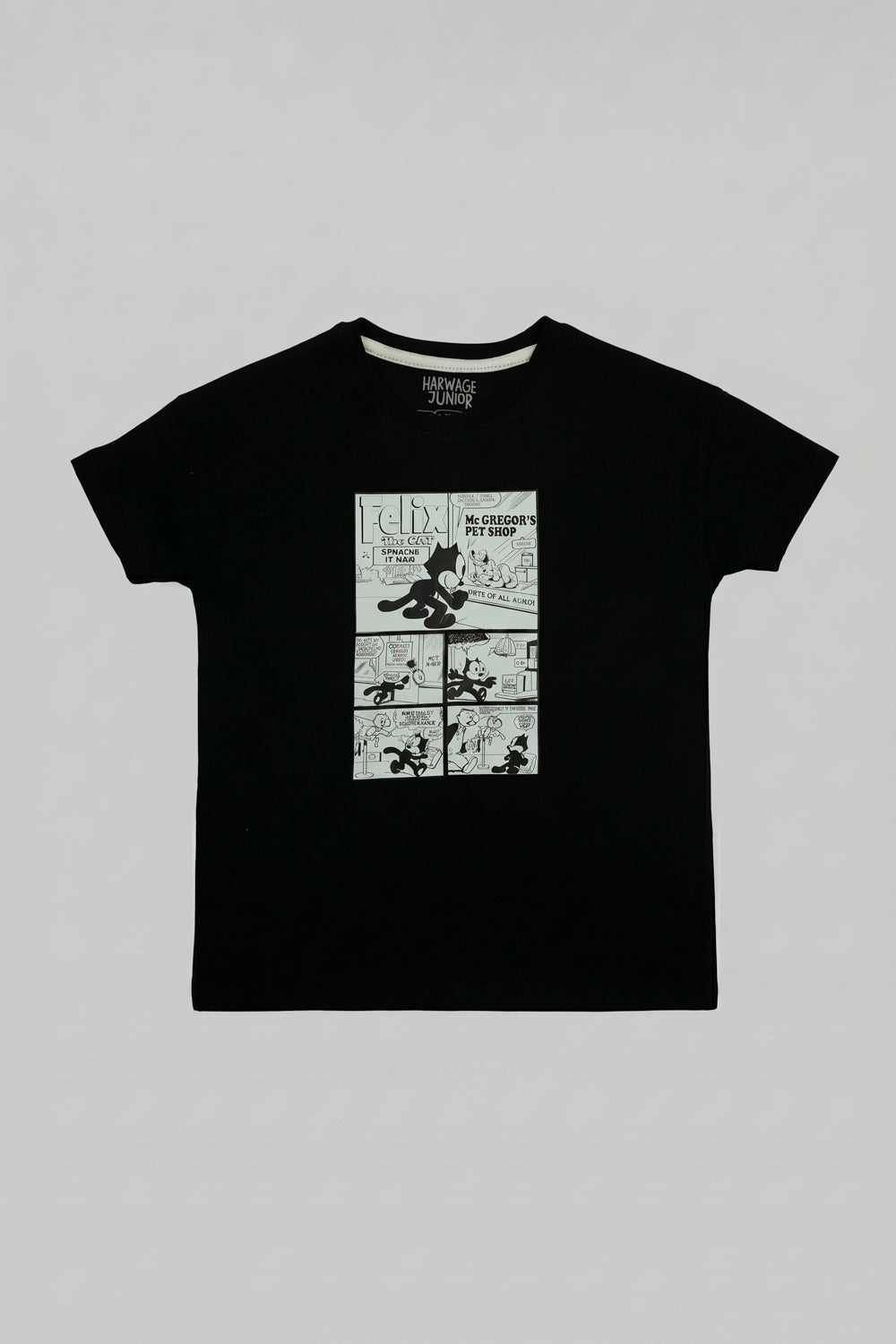 Classic Little Boys T-shirt – Blk & Bit Of Blue